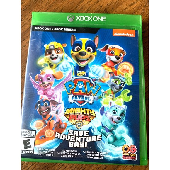 Paw Patrol Mighty Pups Save Adventure Bay Nickelodeon XBox One Video Game with c - Picture 4 of 4